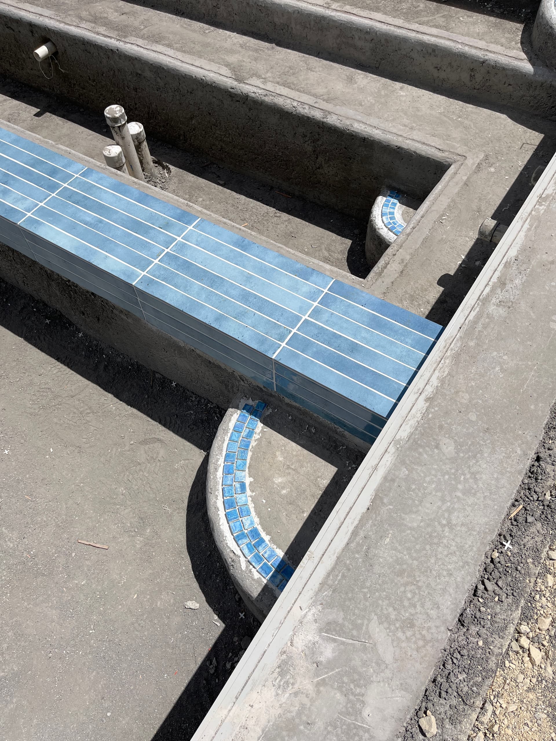 Gallery photos for Custom Pool Tile Work Coming Together on This Build: Image #2