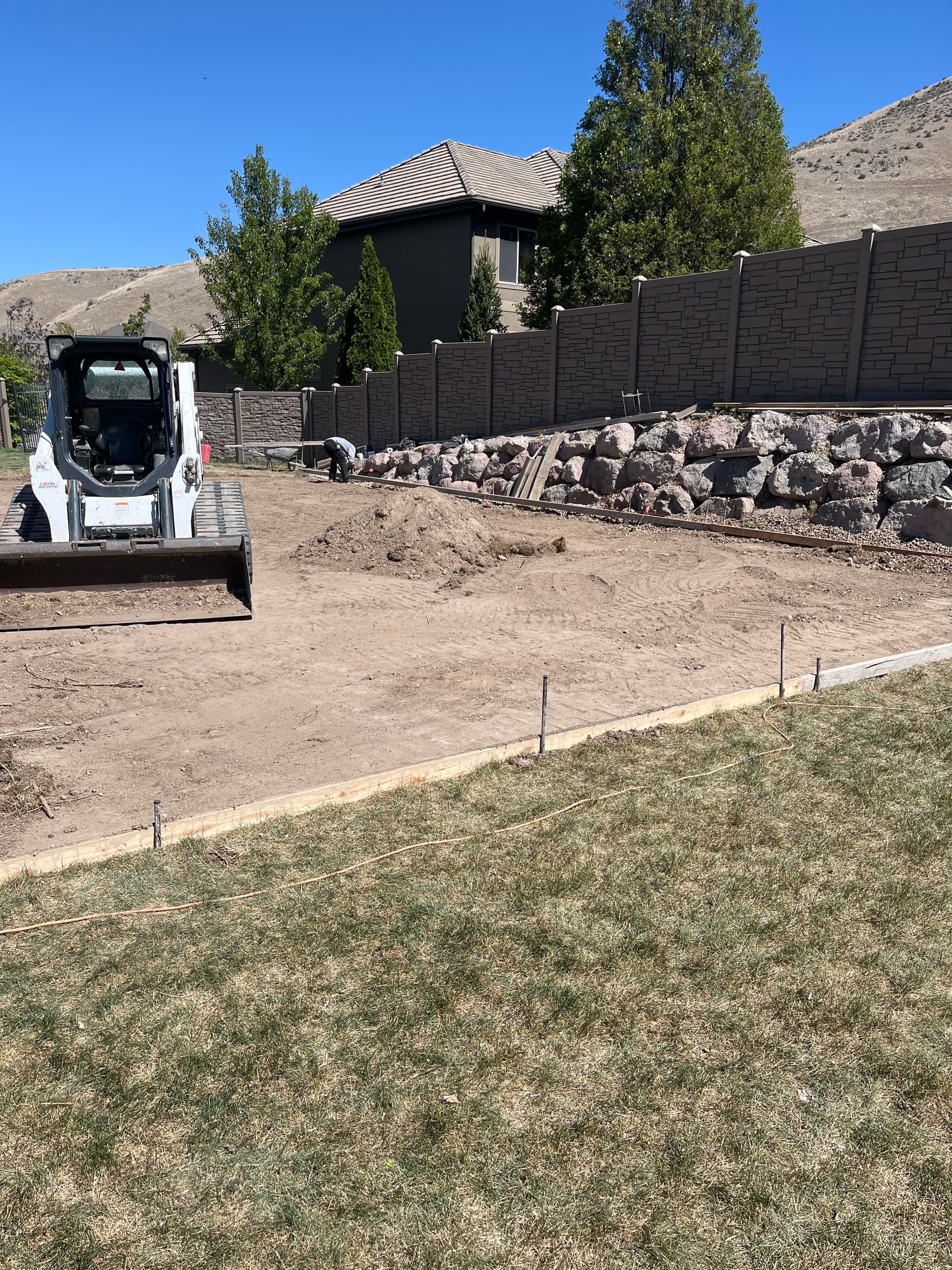 Gallery photos for Backyard Sports Court Excavation Done Right: Image #1