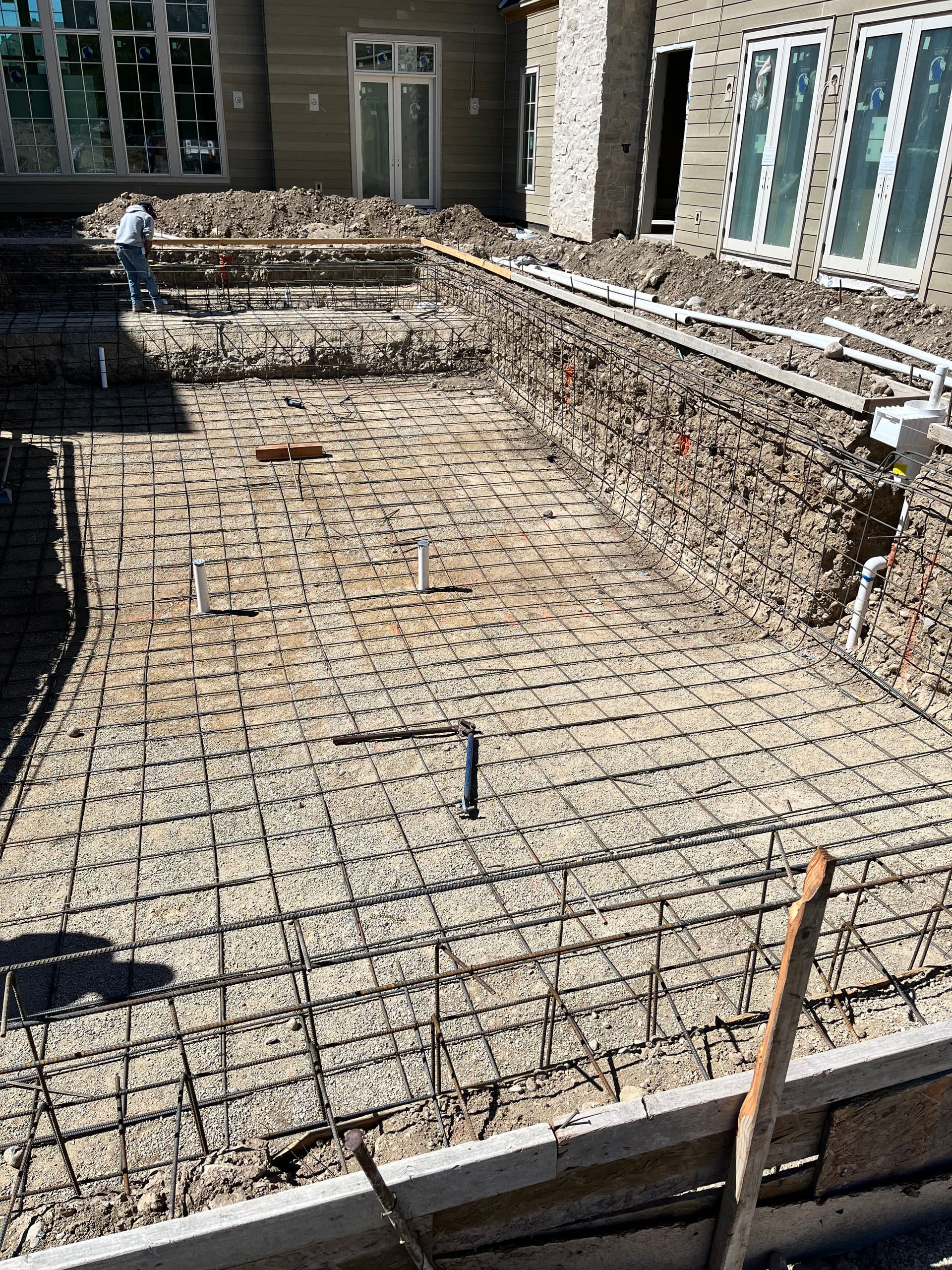 Gallery photos for Rebar Goes In on a 50-Foot Sports Pool and Full-Width Spa Build: Image #2
